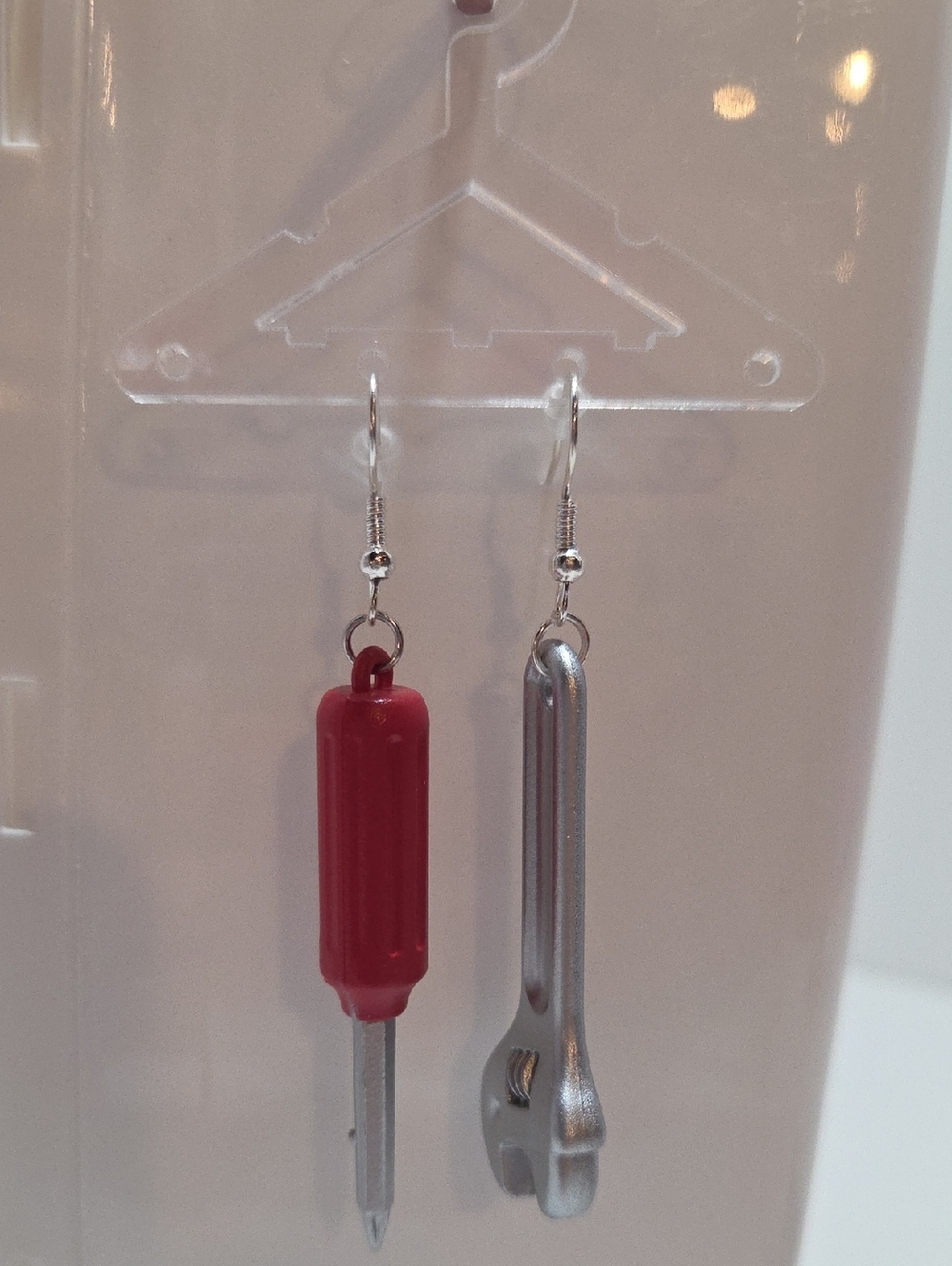 Handmade Screwdriver and Wrench Drop Earrings